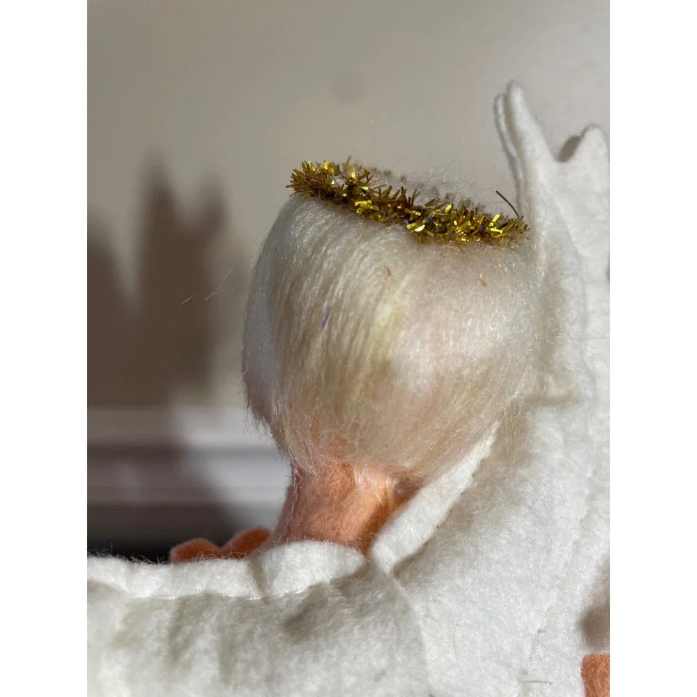 Vintage Annalee Mobilitee Angel Doll 8 Inch Felt Christmas Winged Figure